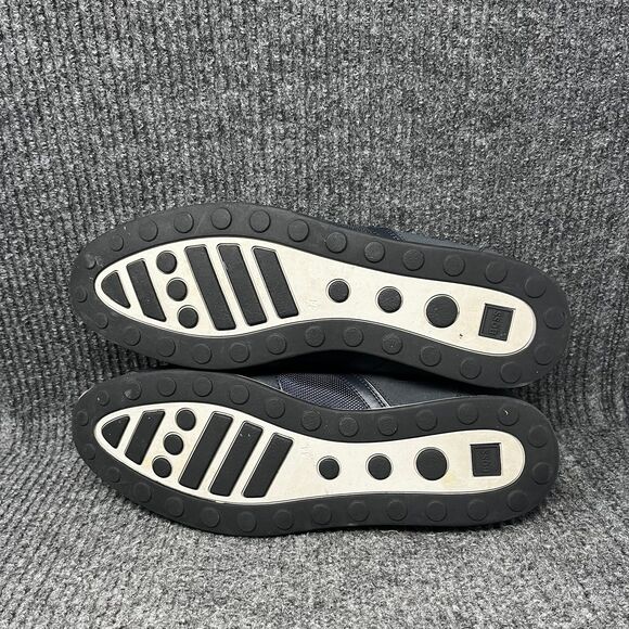 Hugo Boss Saturn Low Top Trainer Casual Shoes Navy Blue Mens 44 / US 10 - Picture 6 of 8